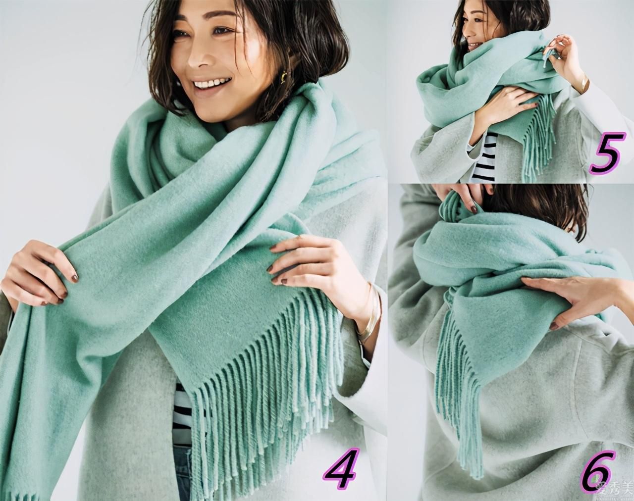 羊毛絨圍巾如何戴，才沒有縮脖子感，日本時尚造型師的方法原來超簡單