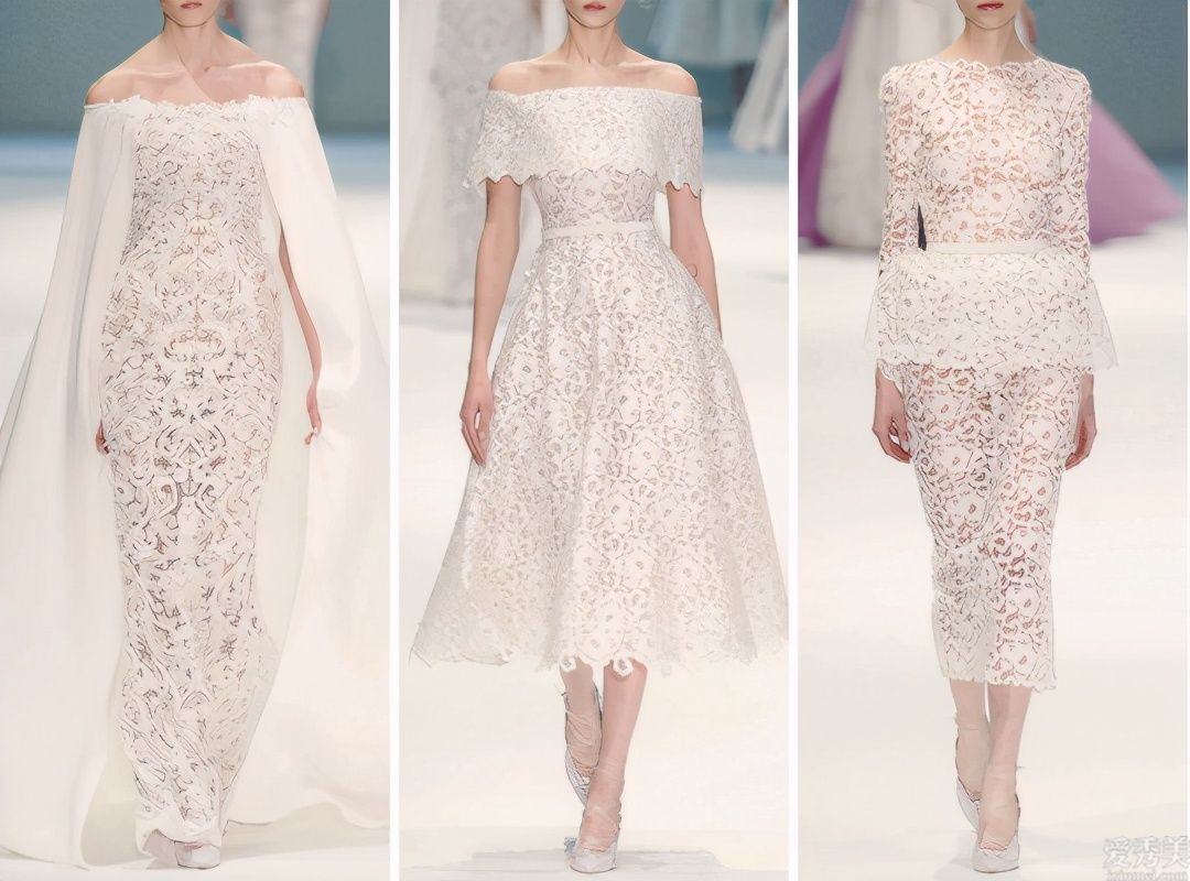 Ralph&Russo炫酷清雅春季產品系列，白色高定禮服