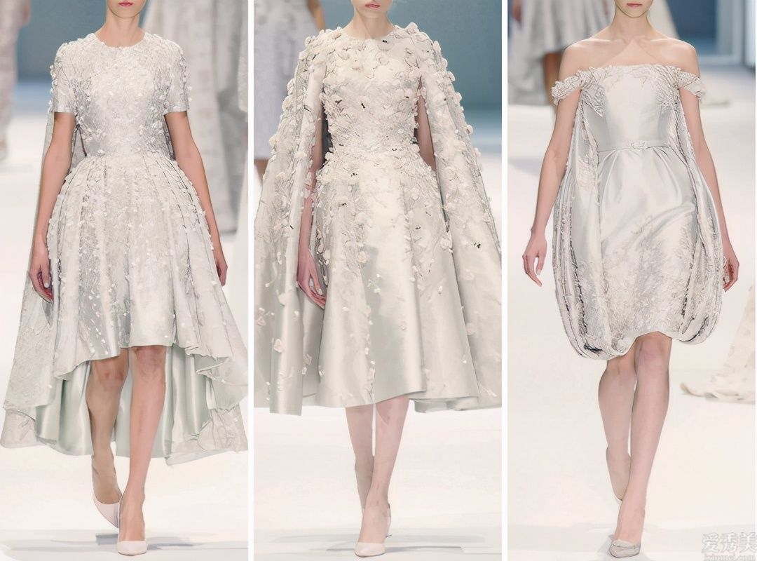 Ralph&Russo炫酷清雅春季產品系列，白色高定禮服