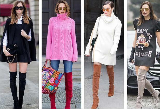 這個冬天最流行穿“長靴”瞭，搭配這好多個上衣外套外套、外套，好看又顯高